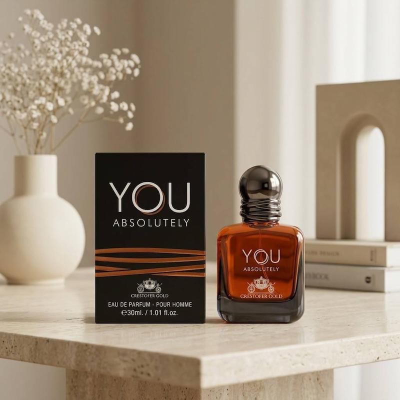 ادکلن مردانه Giorgio Armani Stronger with You Absolutely 30ml برند Crestofer Gold / جورجیو آرمانی استرانگر ویت یو ابسولوتلی برند کریستوفر گلد