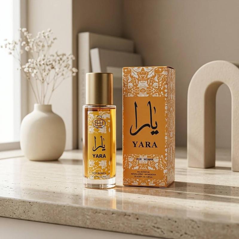ادکلن مردانه Lattafa Yara Tous 35ml برند Fragrance /  لطافه یارا توس (یارا انبه‌ای) فرگرانس
