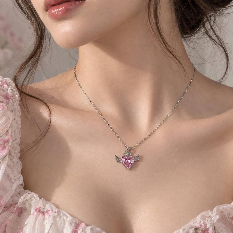 گردنبند زنانه مدل قلب بالدار