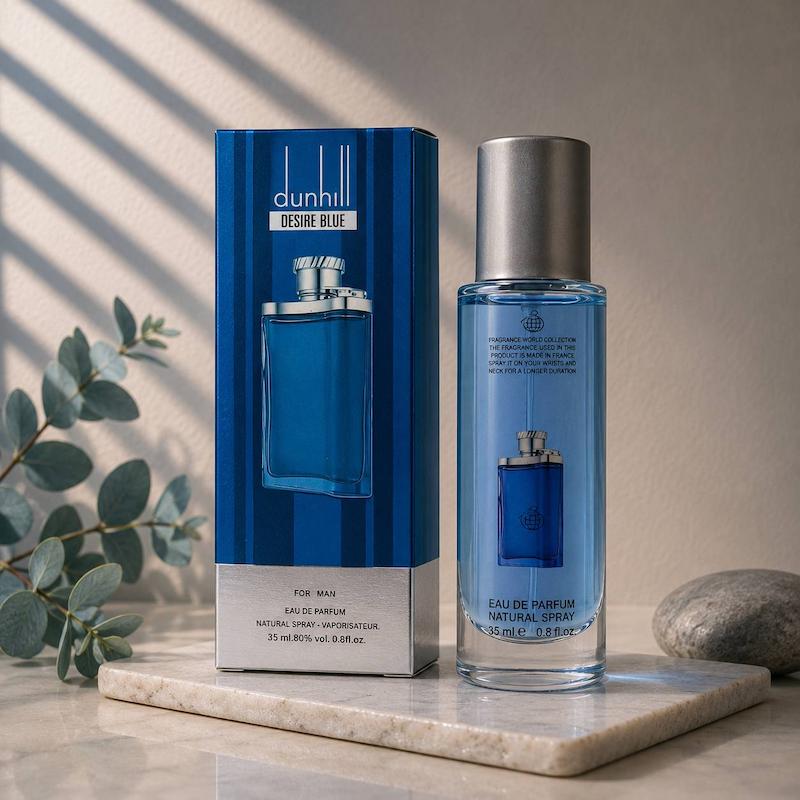 ادکلن مردانه Dunhill Desire Blue 35ml برند Fragrance /  دانهیل آبی فرگرانس
