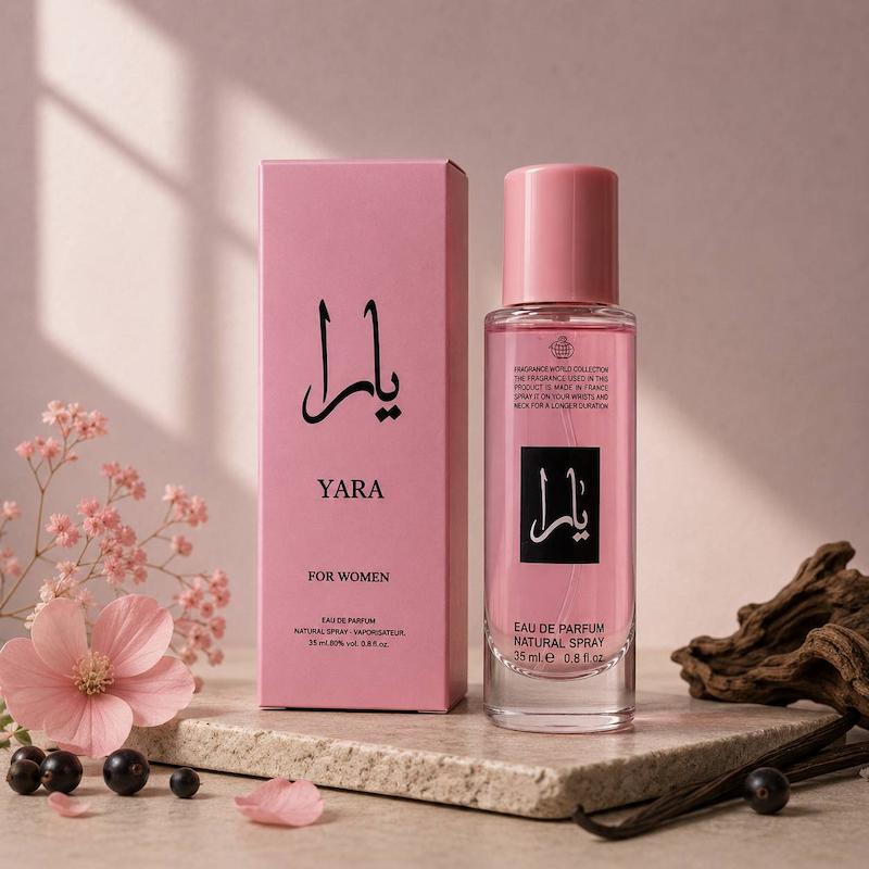 ادکلن زنانه Lattafa Yara 35ml برند Fragrance /  یارا لطافه فرگرانس