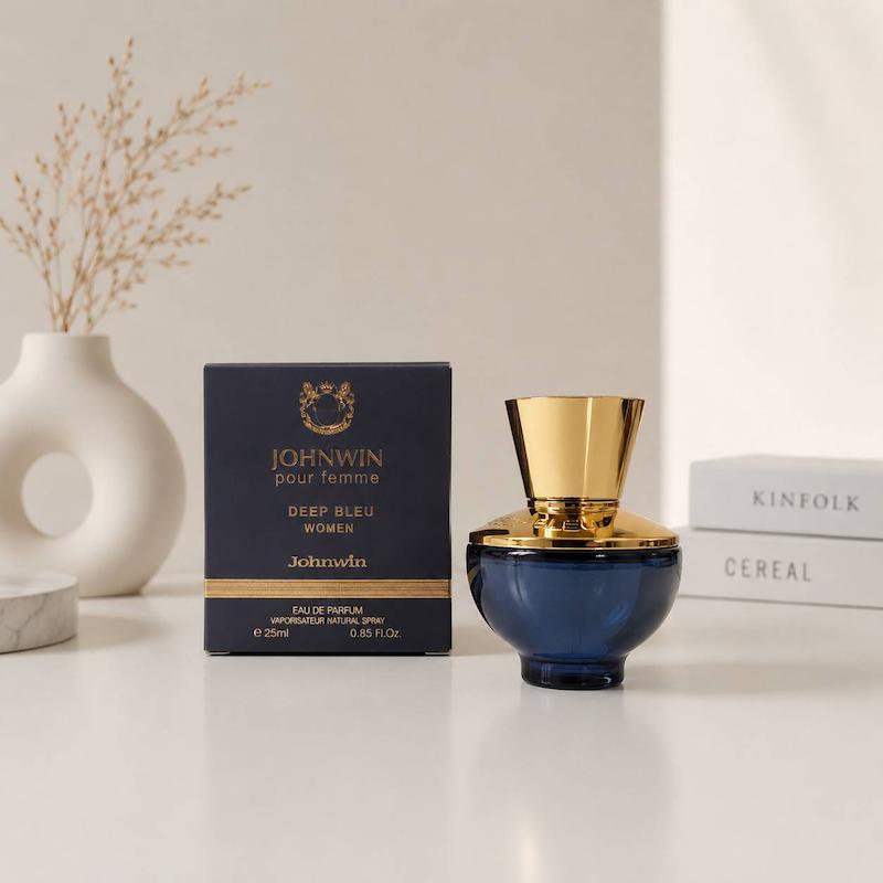 ادکلن زنانه Versace Dylan Blue Pour Femme 25ml برند Johnwin / ورساچه دیلان بلو جانوین
