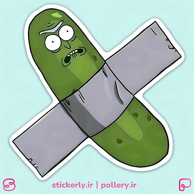 استیکر | Pickle Rick اثر هنری