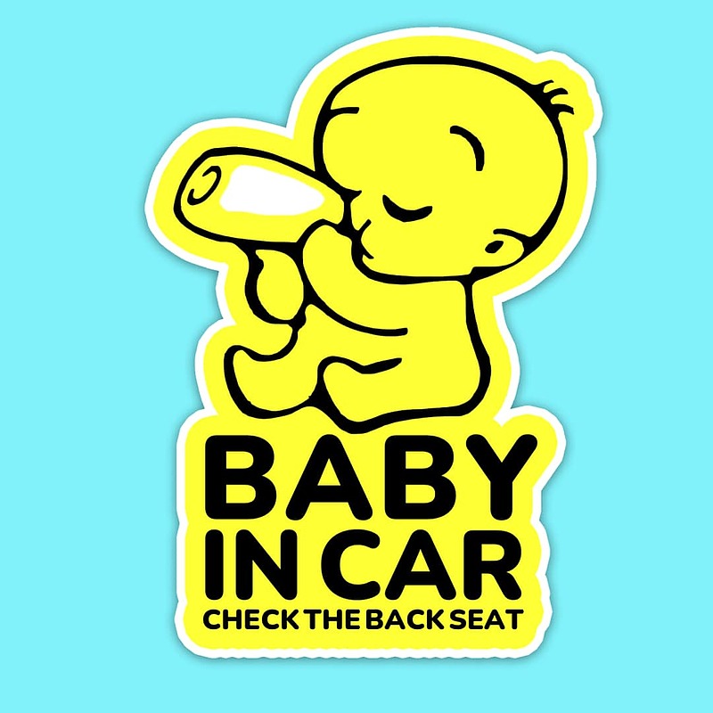 استیکر | baby in car