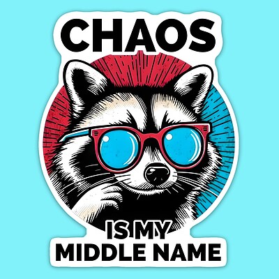 استیکر | Chaos is my middle name