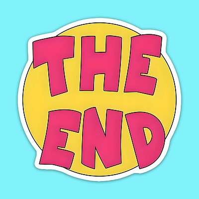 استیکر | the end