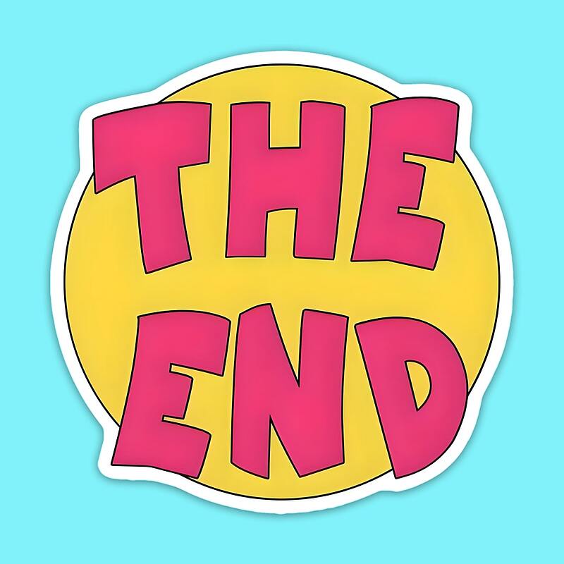 استیکر | the end