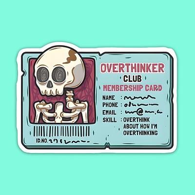 استیکر | Overthinker Club