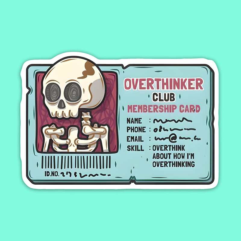 استیکر | Overthinker Club