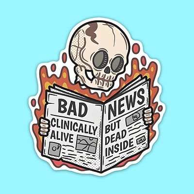 استیکر | Bad News