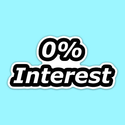 استیکر | 0% Interest