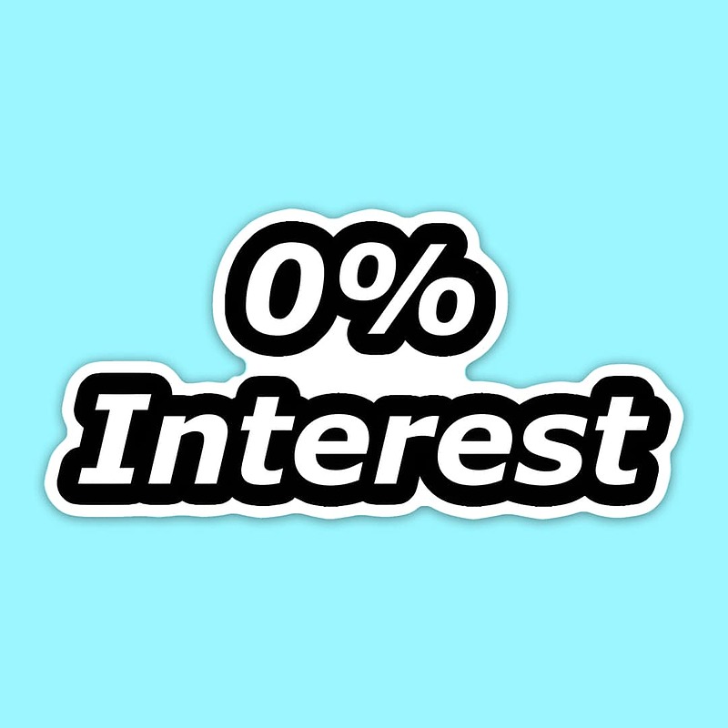 استیکر | 0% Interest