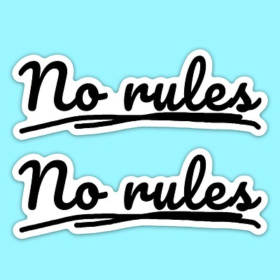 استیکر | No Rules