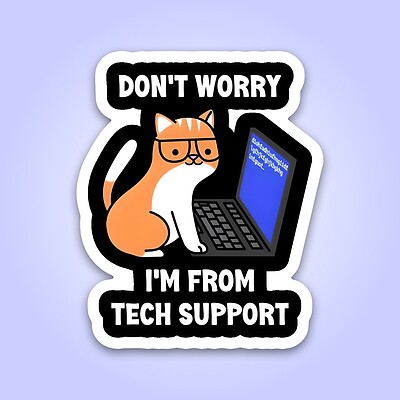 استیکر | i'm from tech support