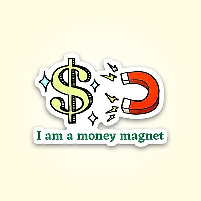 استیکر | I am a money magnet