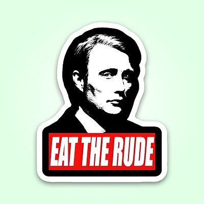 استیکر | Eat The Rude