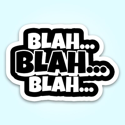 استیکر | Blah.. Blah...