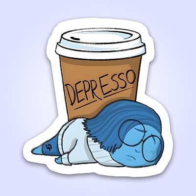 استیکر | depresso