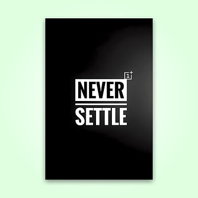 پوستر  | never settle