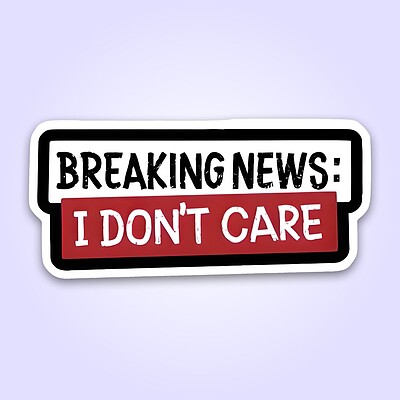 استیکر | i don't care