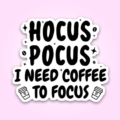 استیکر | i need coffee to focus