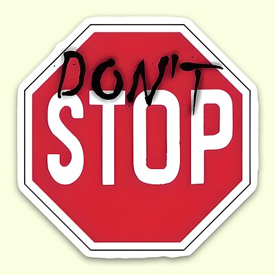 استیکر  | don't stop