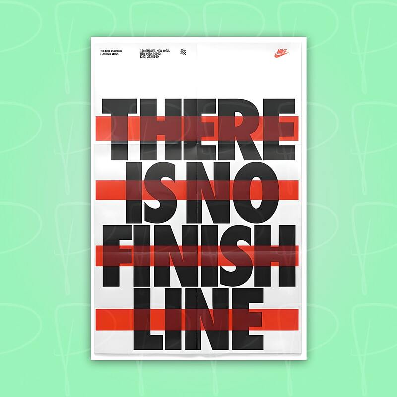 پوستر | فوتوکارت: there is no finish line