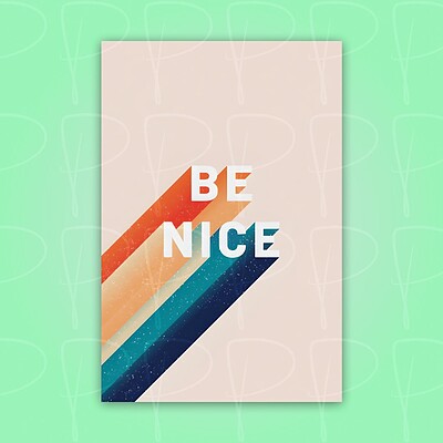 پوستر | فوتوکارت: Be Nice