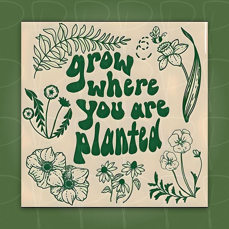 پوستر | فوتوکارت: grow where you are planted