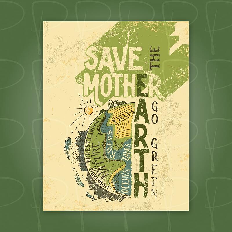 پوستر | save mother earth