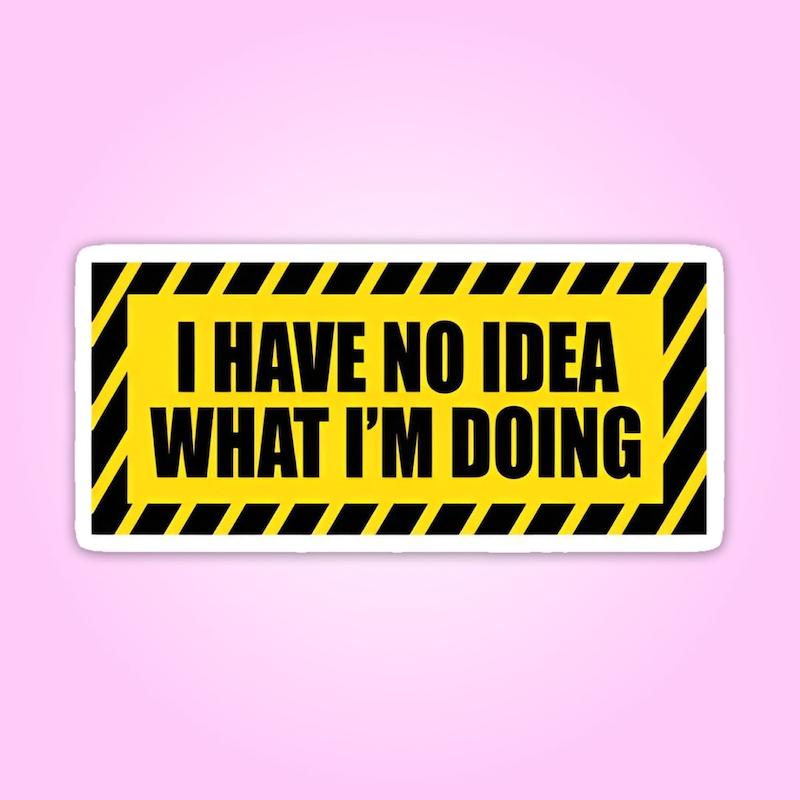 استیکر | بخدا نمیدونم دارم چیکار میکنم