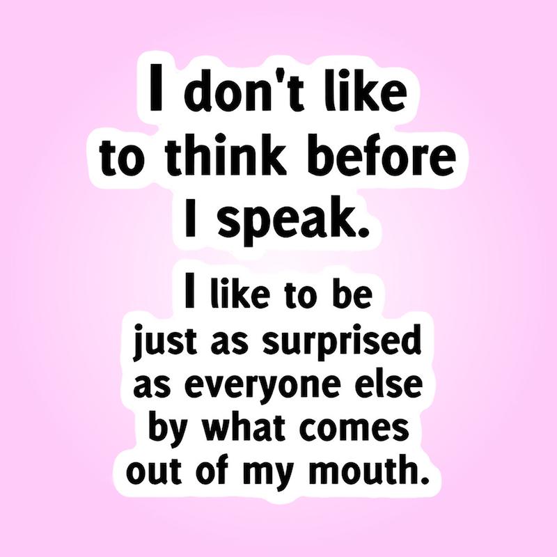 استیکر | من قبل حرف زدن فکر نمیکنم، میخوام خودمم مثل شما سورپرایز بشم