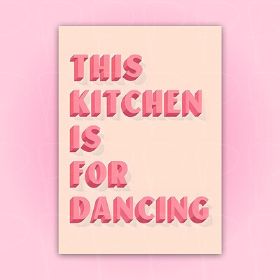 پوستر | this kitchen is for dancing