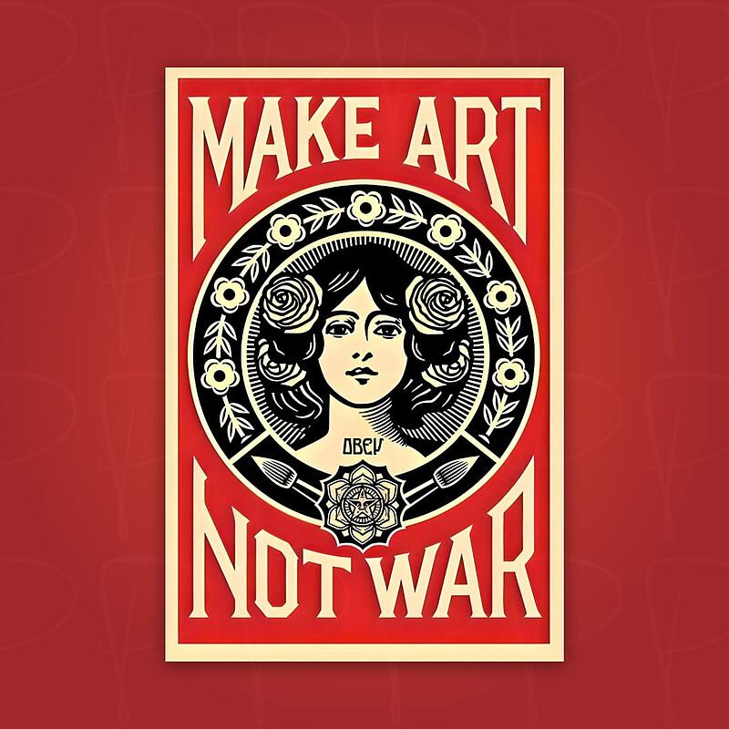 پوستر | make art not war