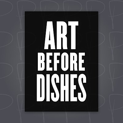 پوستر | Art Before Dishes