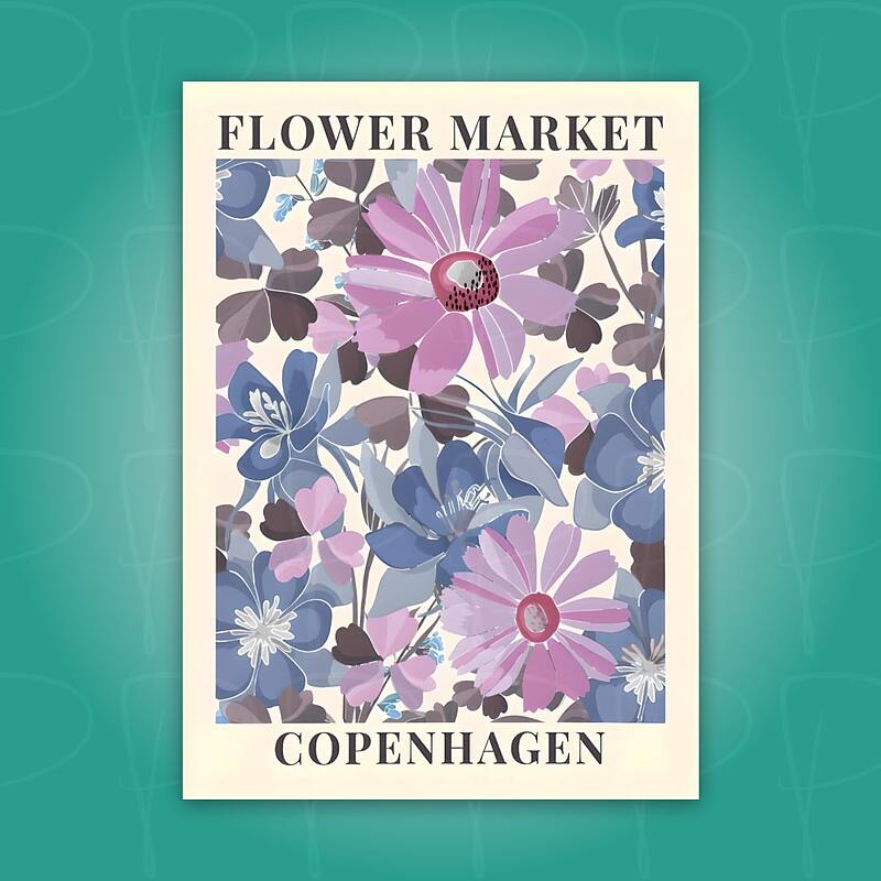 پوستر | Flower Market - Copenhagen