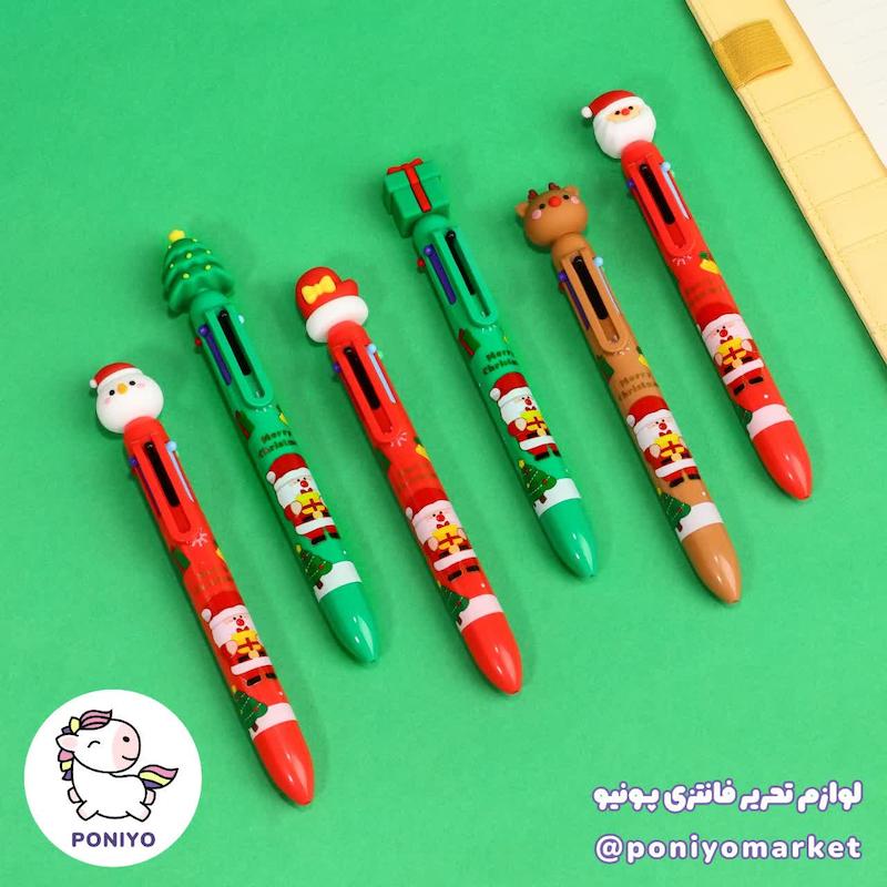 خودکار ۶ رنگ kuki طرح کریسمس