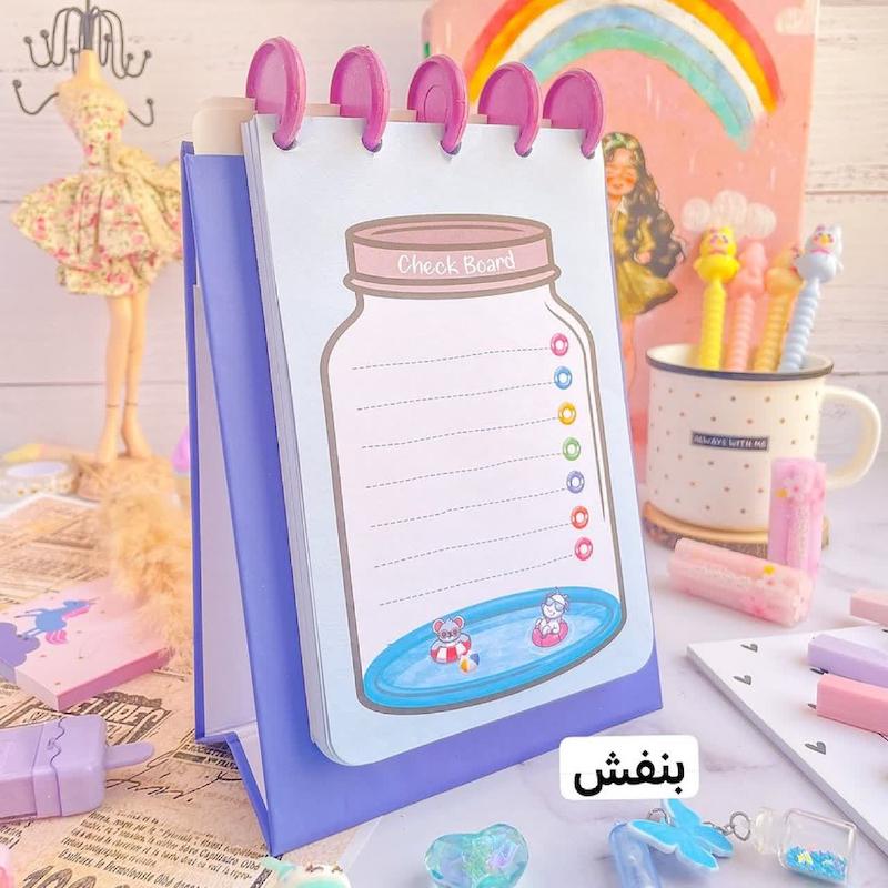 چک برد دکمه ای فانتزی طرح ۳