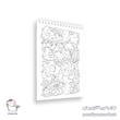 دفتر رنگ‌ آمیزی بزرگسال Doodle طرح ۱