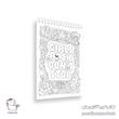 دفتر رنگ‌ آمیزی بزرگسال Doodle طرح ۱