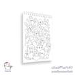 دفتر رنگ‌ آمیزی بزرگسال Doodle طرح ۲