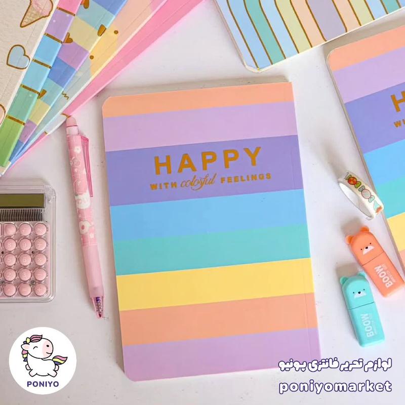 دفتر ۵۰ برگ ته چسب طلاکوب طرح ۴