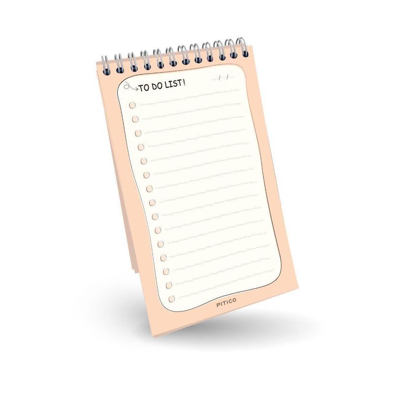 دفترچه تودولیستی داخل رنگی desk طرح ۴