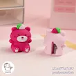 تراش سیلیکونی Kuki طرح خرس و توت فرنگی