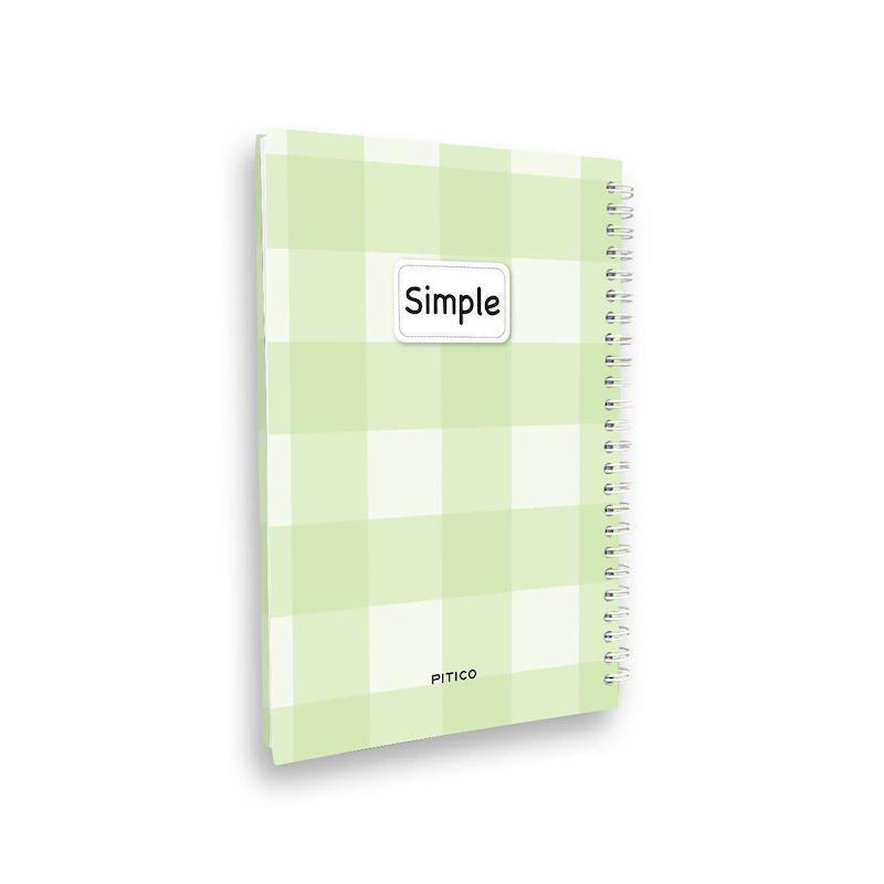 دفتر خط دار جلد سخت ۱۰۰ برگ simple طرح ۶