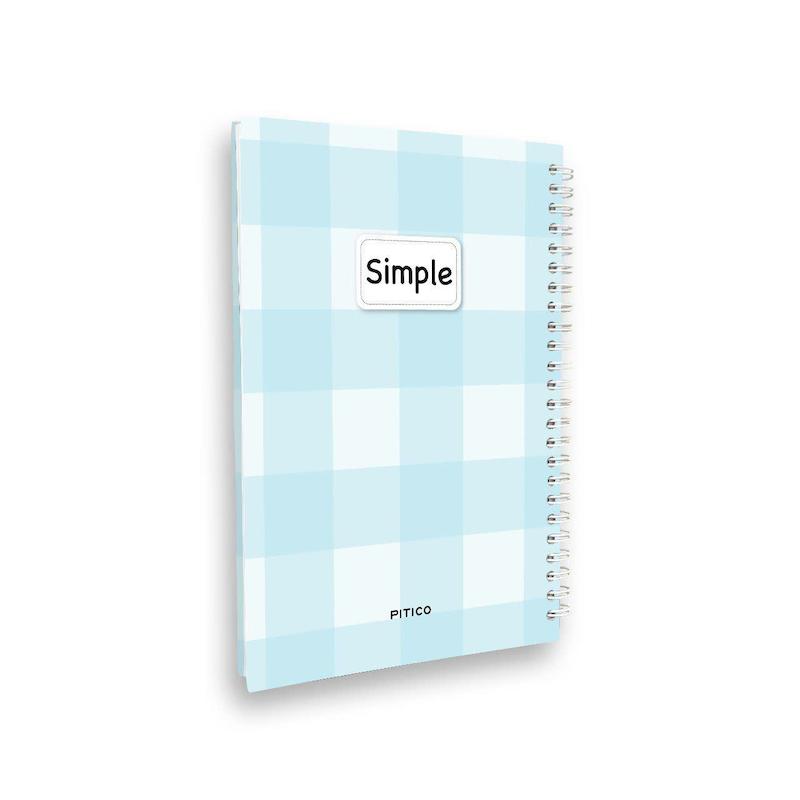 دفتر خط دار جلد سخت ۱۰۰ برگ simple طرح ۷