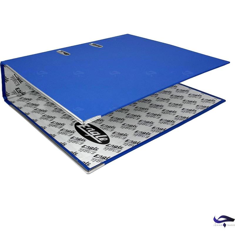 زونکن لبه فلز جلد کتان A4 مدل اینگل با عطف ۴ سانتی‌متر  (20 عددی)