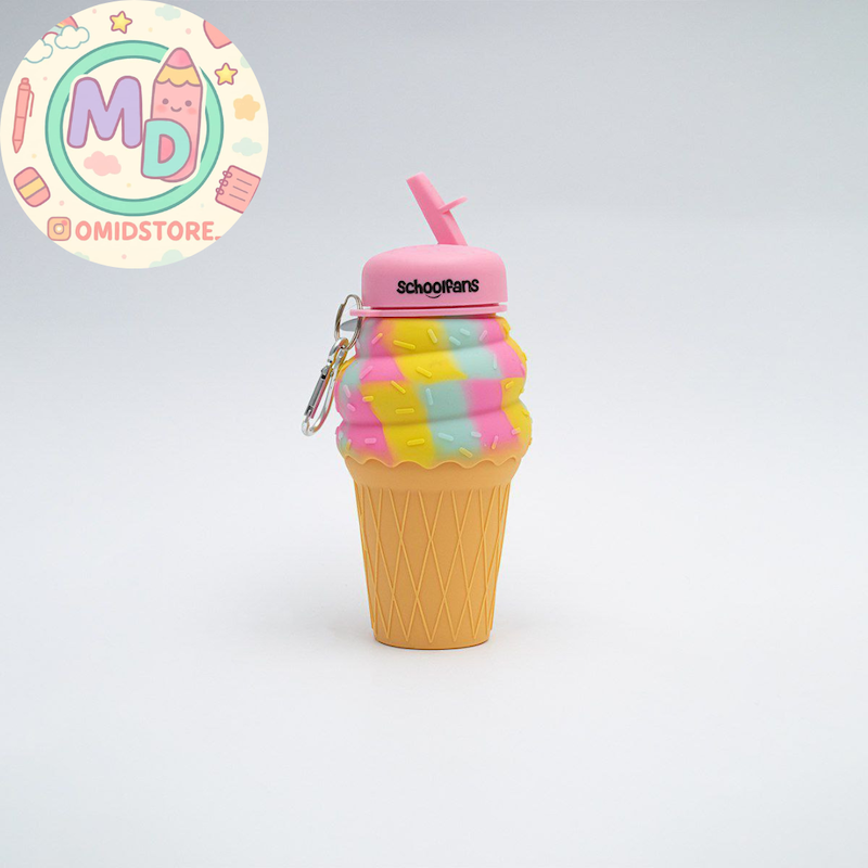 قمقمه سیلیکونی طرح بستنی اسکول فنس 