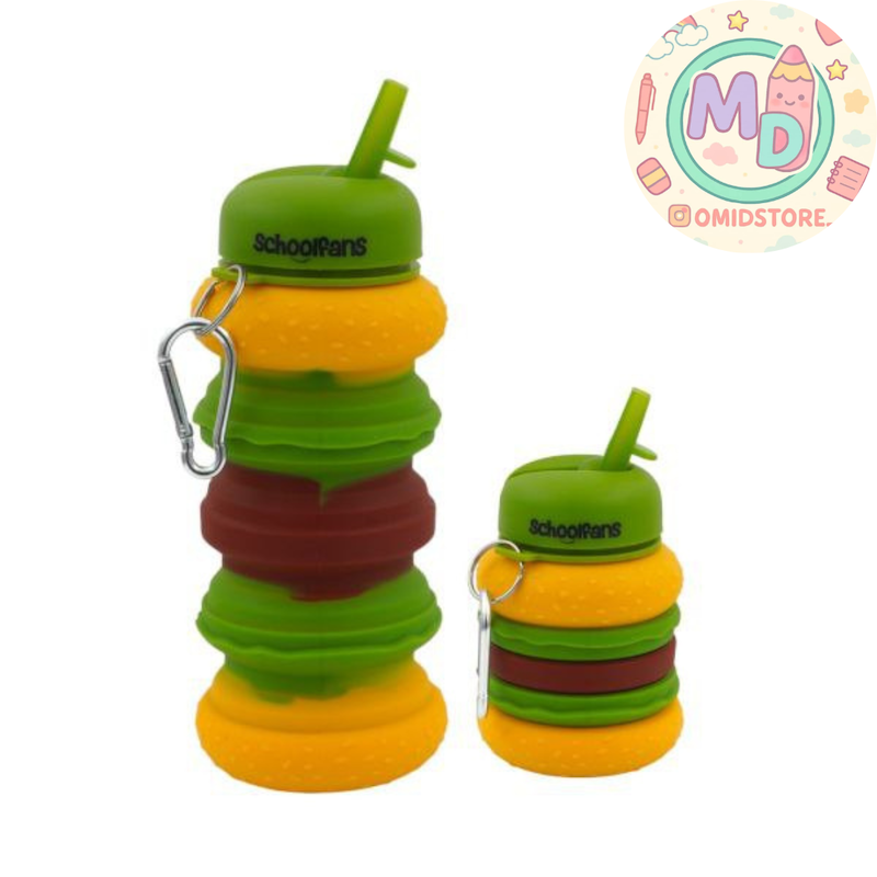 قمقمه سیلیکونی آکاردئونی همبرگری اسکول فنس