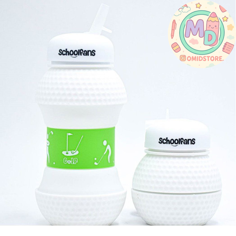 قمقمه سیلیکونی تاشو توپ تنیس اسکول فنس